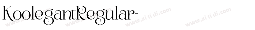 KoolegantRegular字体转换