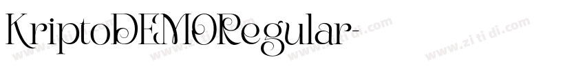KriptoDEMORegular字体转换