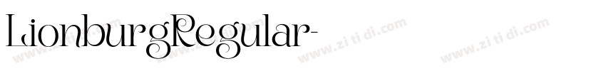 LionburgRegular字体转换