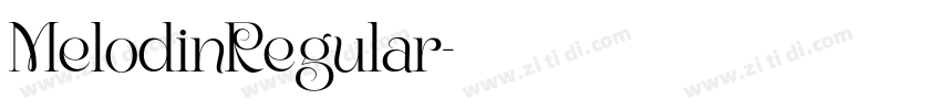 MelodinRegular字体转换