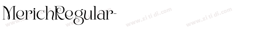 MerichRegular字体转换