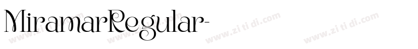 MiramarRegular字体转换
