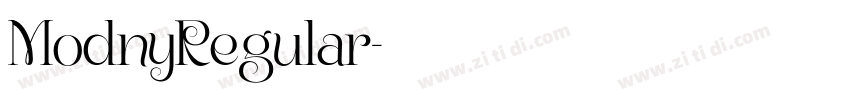 ModnyRegular字体转换 ModnyRegular字体转换