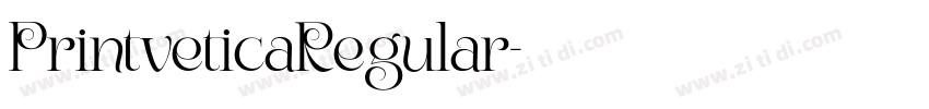 PrintveticaRegular字体转换