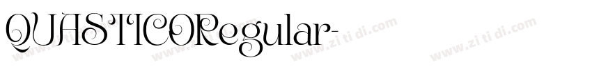 QUASTICORegular字体转换 QUASTICORegular字体转换