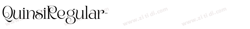 QuinsiRegular字体转换