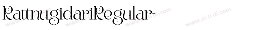 RattnugidariRegular字体转换