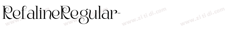 RefalineRegular字体转换 RefalineRegular字体转换