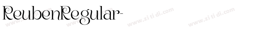 ReubenRegular字体转换