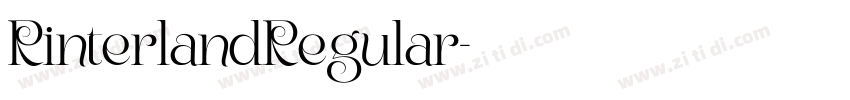 RinterlandRegular字体转换