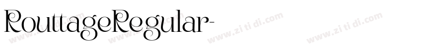 RouttageRegular字体转换