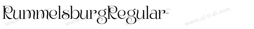 RummelsburgRegular字体转换
