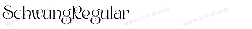 SchwungRegular字体转换