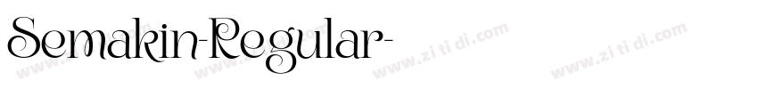 Semakin-Regular字体转换