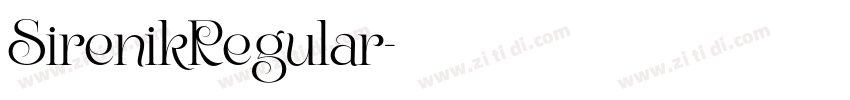 SirenikRegular字体转换