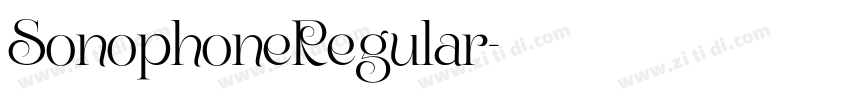 SonophoneRegular字体转换