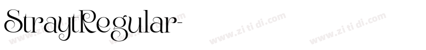 StraytRegular字体转换 StraytRegular字体转换