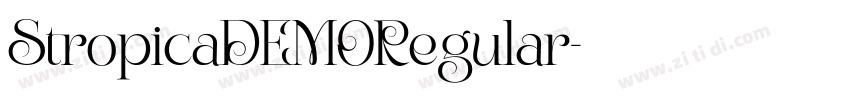 StropicaDEMORegular字体转换