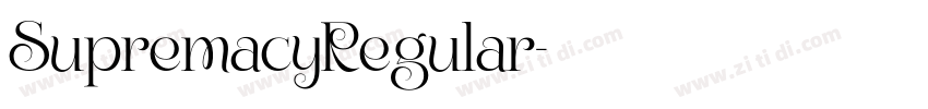 SupremacyRegular字体转换