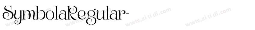 SymbolaRegular字体转换