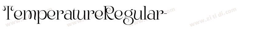TemperatureRegular字体转换