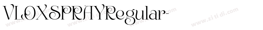 VLOXSPRAYRegular字体转换
