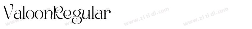 ValoonRegular字体转换