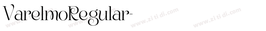 VarelmoRegular字体转换 VarelmoRegular字体转换