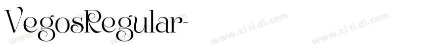 VegosRegular字体转换 VegosRegular字体转换