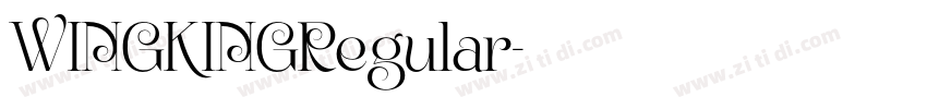 WINGKINGRegular字体转换