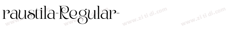 raustila-Regular字体转换
