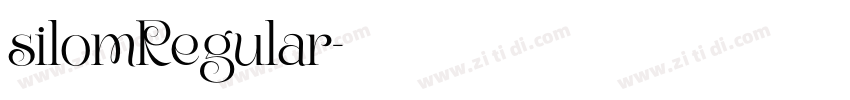 silomRegular字体转换