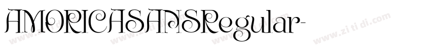 AMORICASANSRegular字体转换