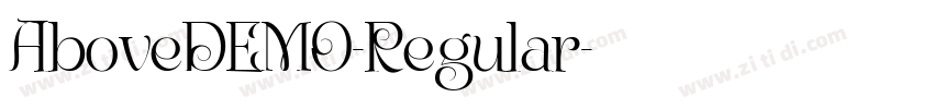 AboveDEMO-Regular字体转换