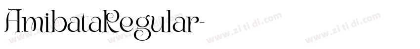 AmibataRegular字体转换