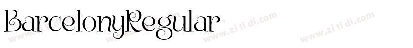BarcelonyRegular字体转换 BarcelonyRegular字体转换