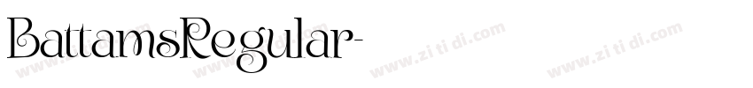 BattamsRegular字体转换