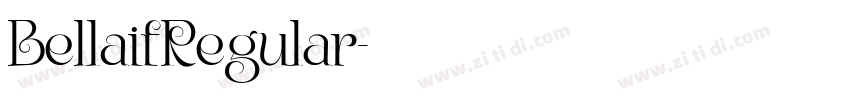 BellaifRegular字体转换