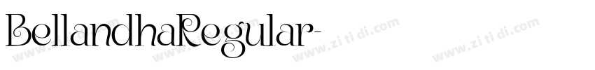 BellandhaRegular字体转换