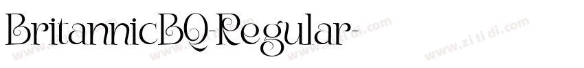 BritannicBQ-Regular字体转换