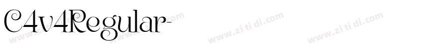 C4v4Regular字体转换
