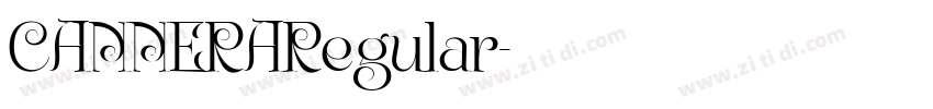 CANNERARegular字体转换