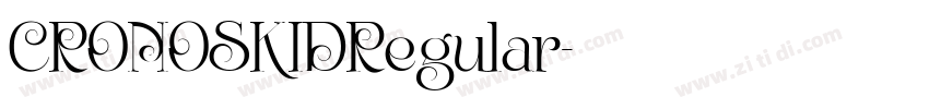 CRONOSKIDRegular字体转换