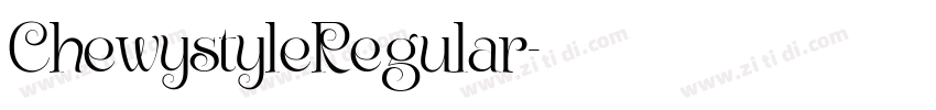 ChewystyleRegular字体转换