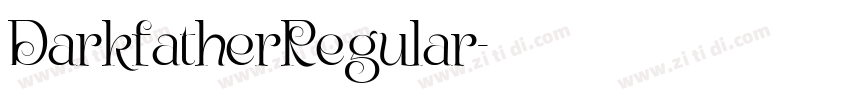 DarkfatherRegular字体转换