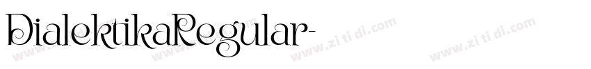 DialektikaRegular字体转换