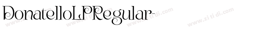 DonatelloLPRegular字体转换