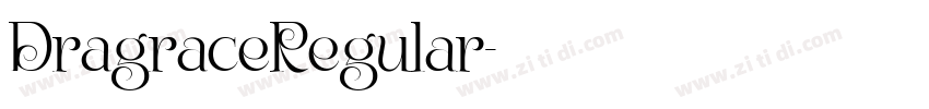 DragraceRegular字体转换 DragraceRegular字体转换