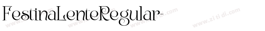FestinaLenteRegular字体转换