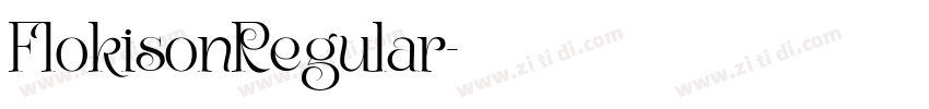 FlokisonRegular字体转换